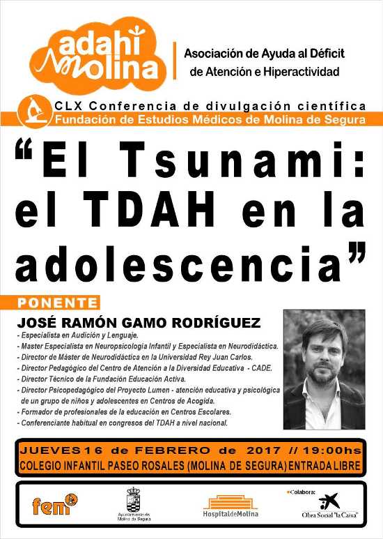 conferencia El Tsunami el TDAH en la adolescencia a cargo de Jos Ramn Gamo Rodrguez.jpg